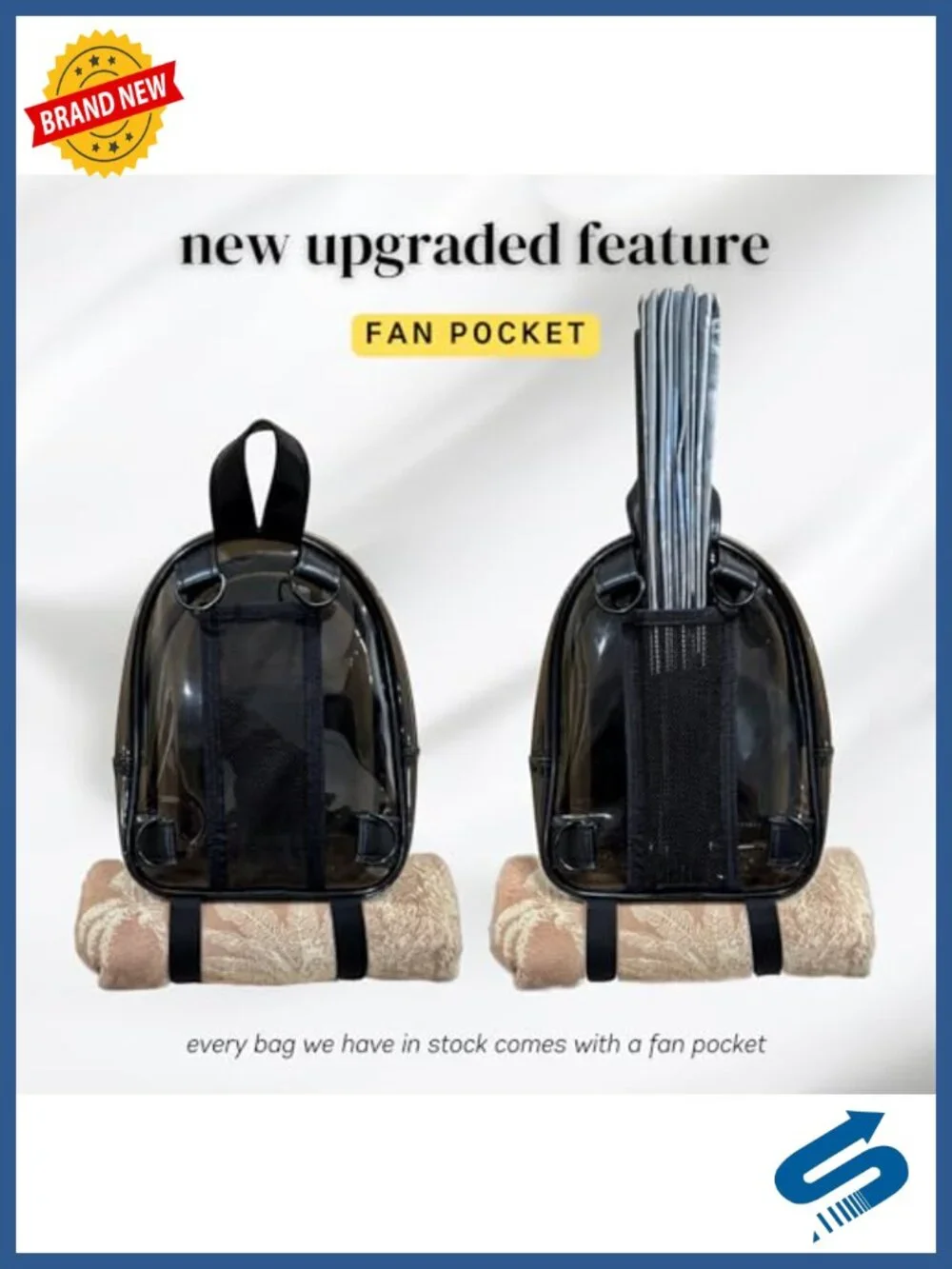 Mini Clear TPU Backpack Anti-Theft Convertible Straps Stadium Approved Festival